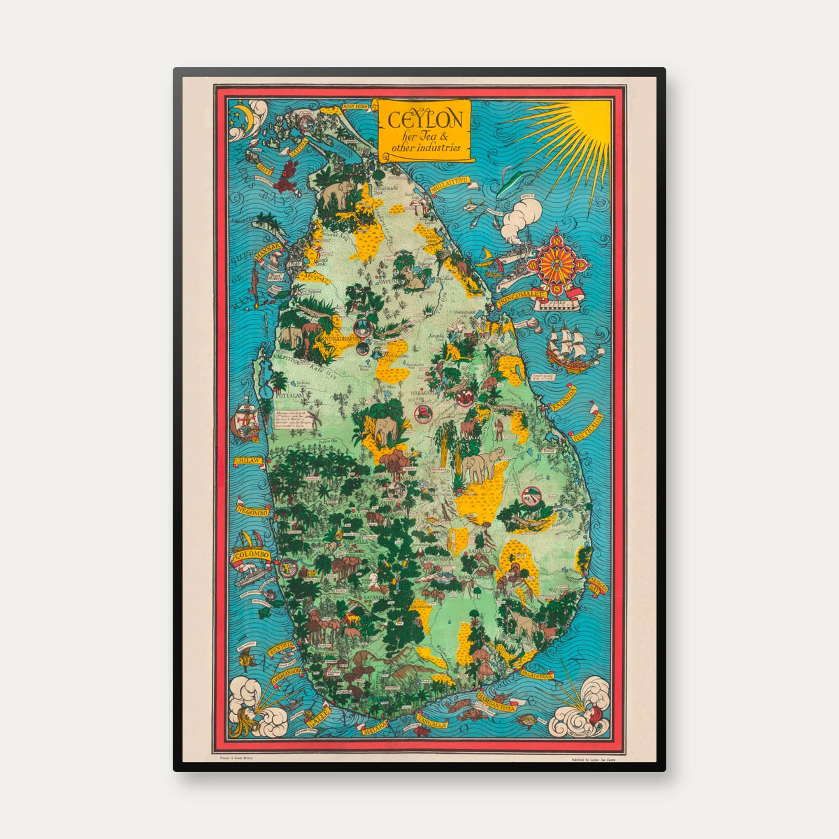 Ceylon Te 1933 - Billedkort – billede 1