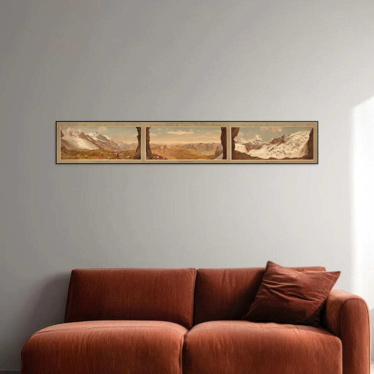 Jungfrau Panorama 1920 - Alpeudsigt - 152×25 cm – billede 2