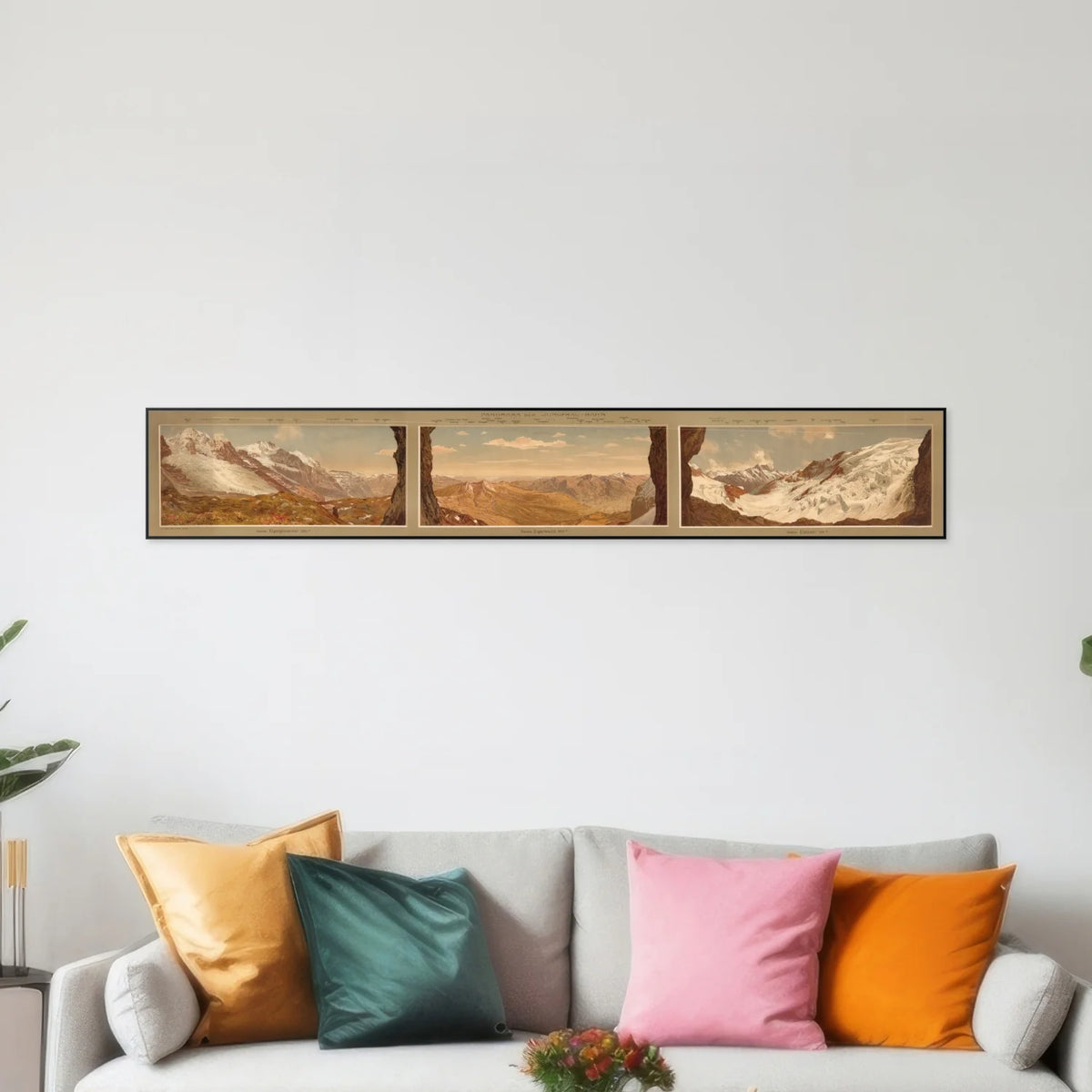 Jungfrau Panorama 1920 - Alpeudsigt - 152×25 cm – billede 3