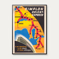 Simplon Orient-Express 1947 - Rejseplakat – billede 1