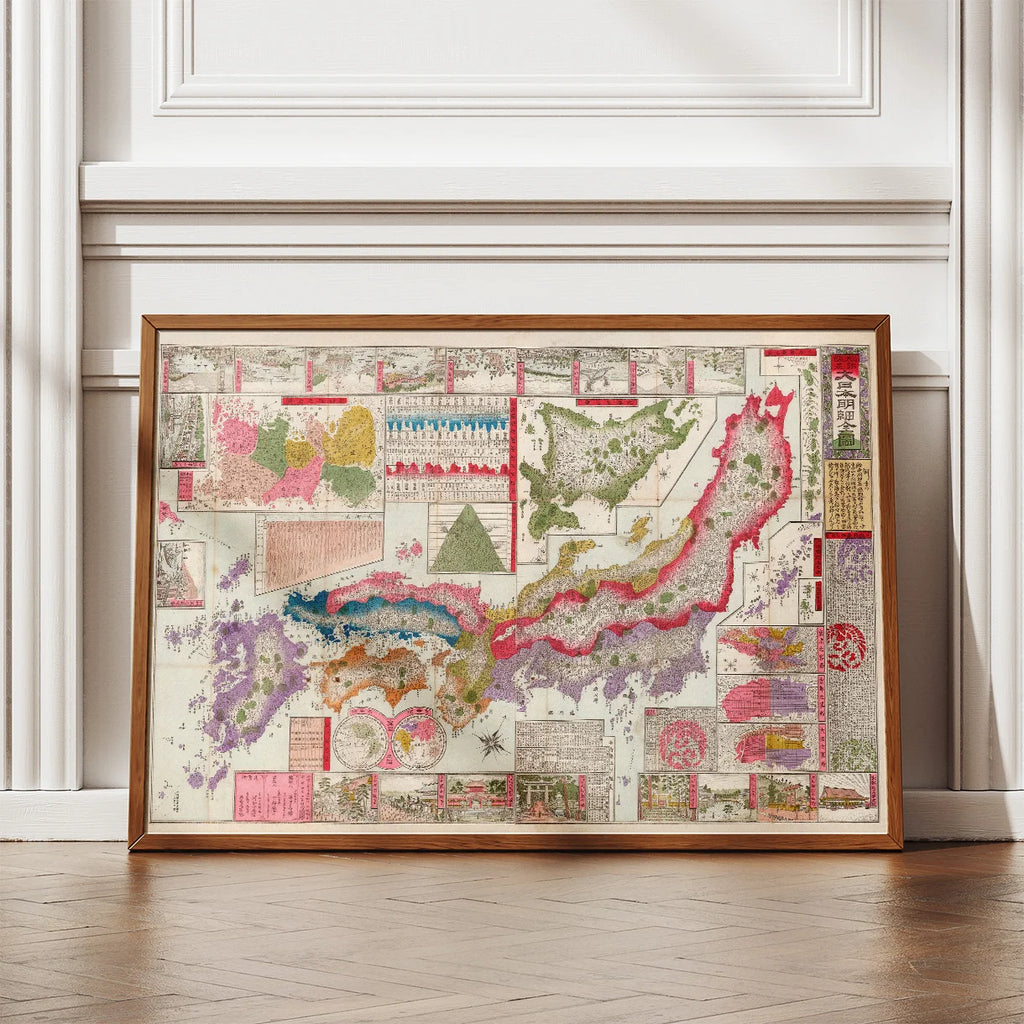 Greater Japan Map 1886 - Oversigtskort – billede 2