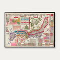 Greater Japan Map 1886 - Oversigtskort – billede 1