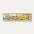 Suez Canal Notes 1928 - Informationskort - 85×24 cm – billede 1
