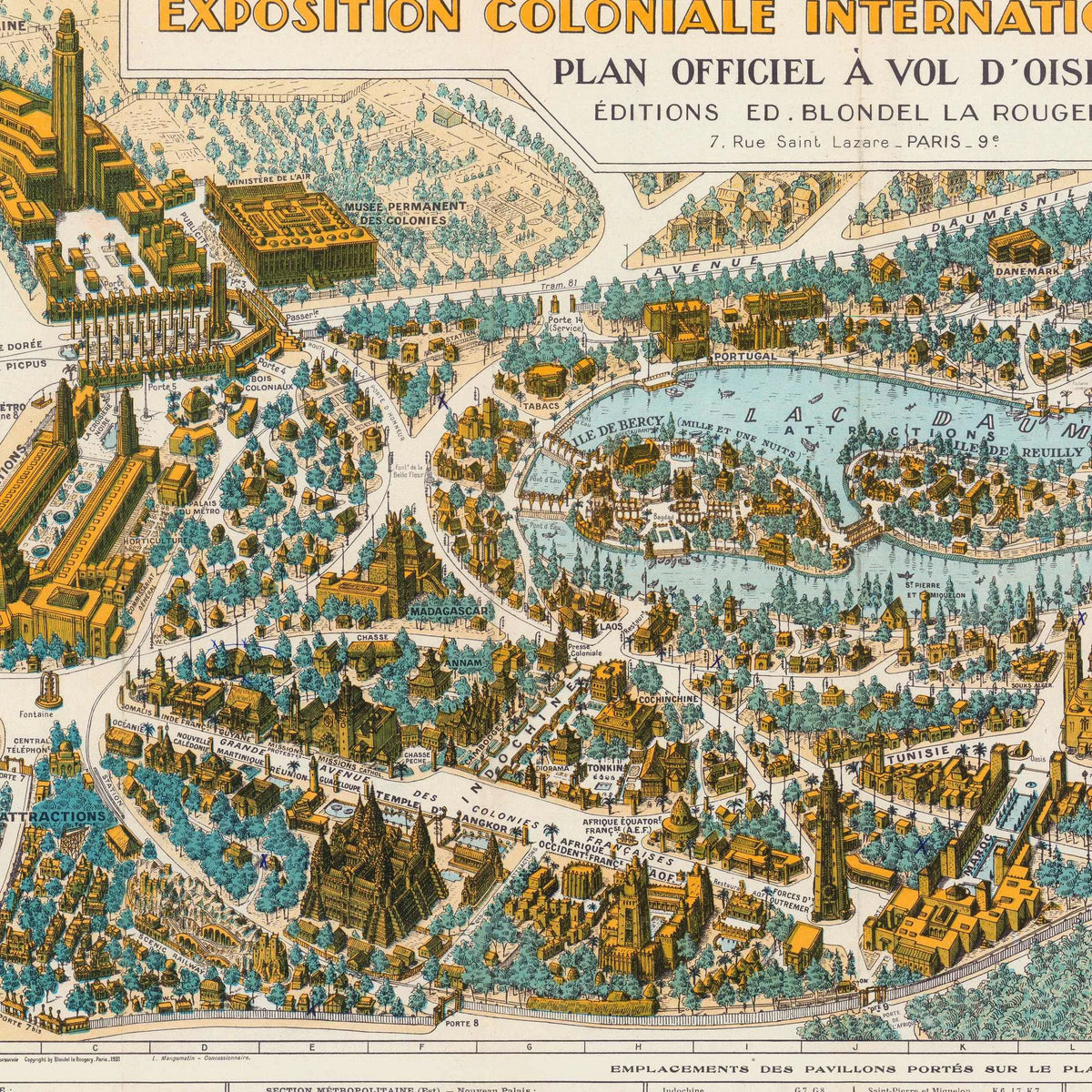 Coloniale Exposition 1931 - Fugleperspektiv – billede 4