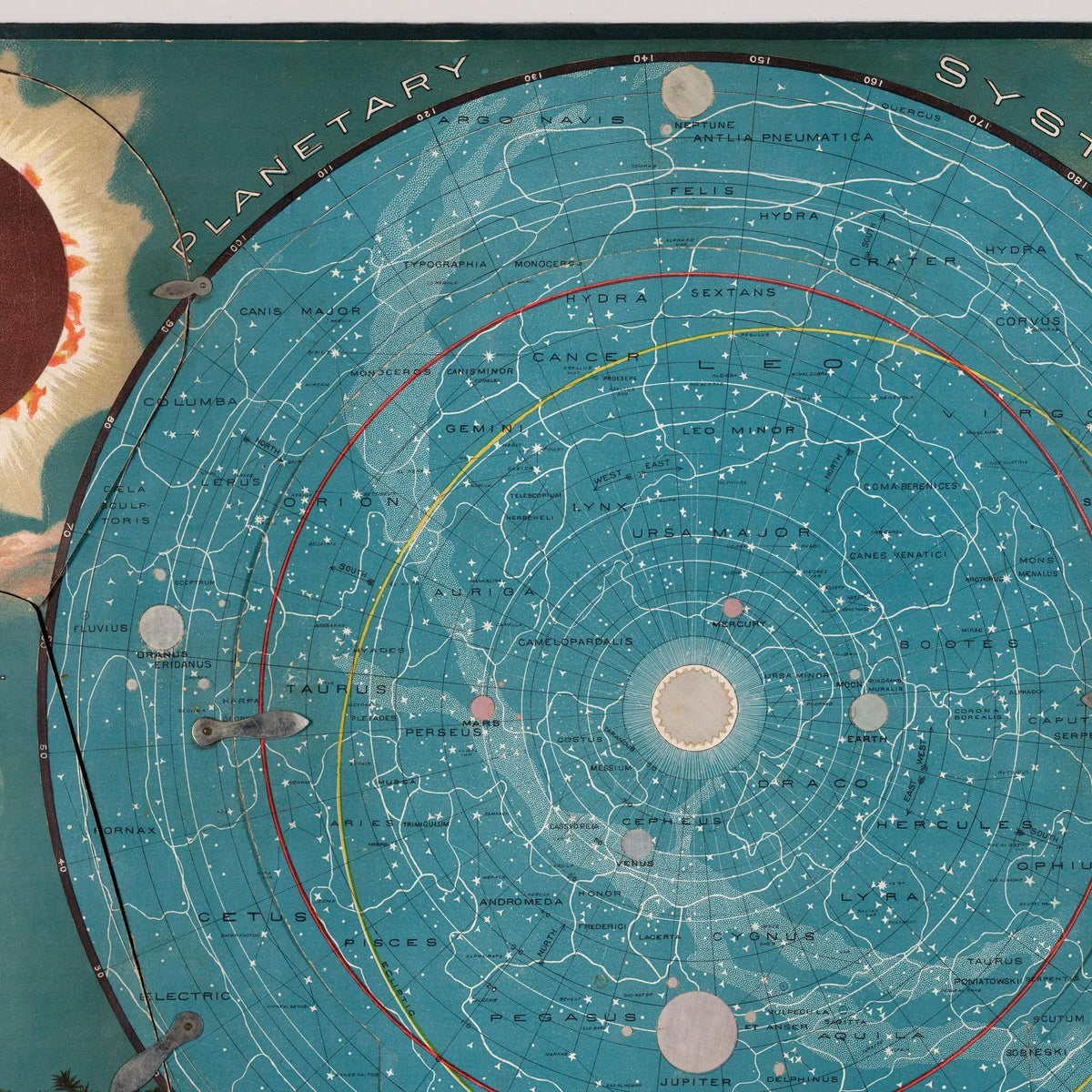 Planetary System 1887 - Celestial kort – billede 4