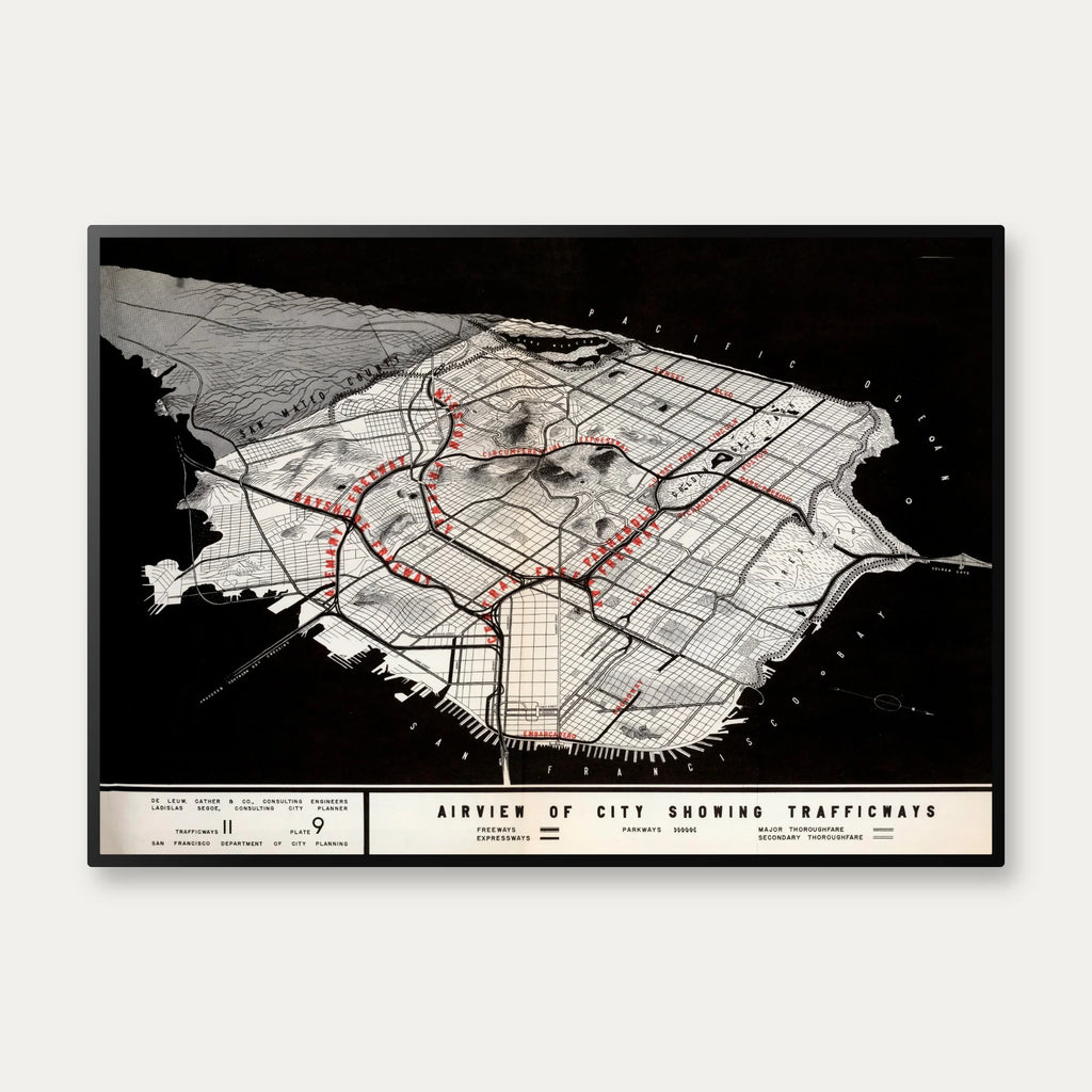 San Francisco Trafficways 1948 - Byplanlægning – billede 1