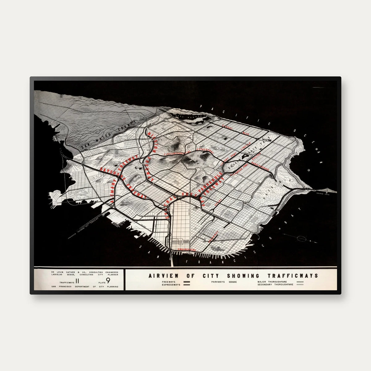 San Francisco Trafficways 1948 - Byplanlægning – billede 1