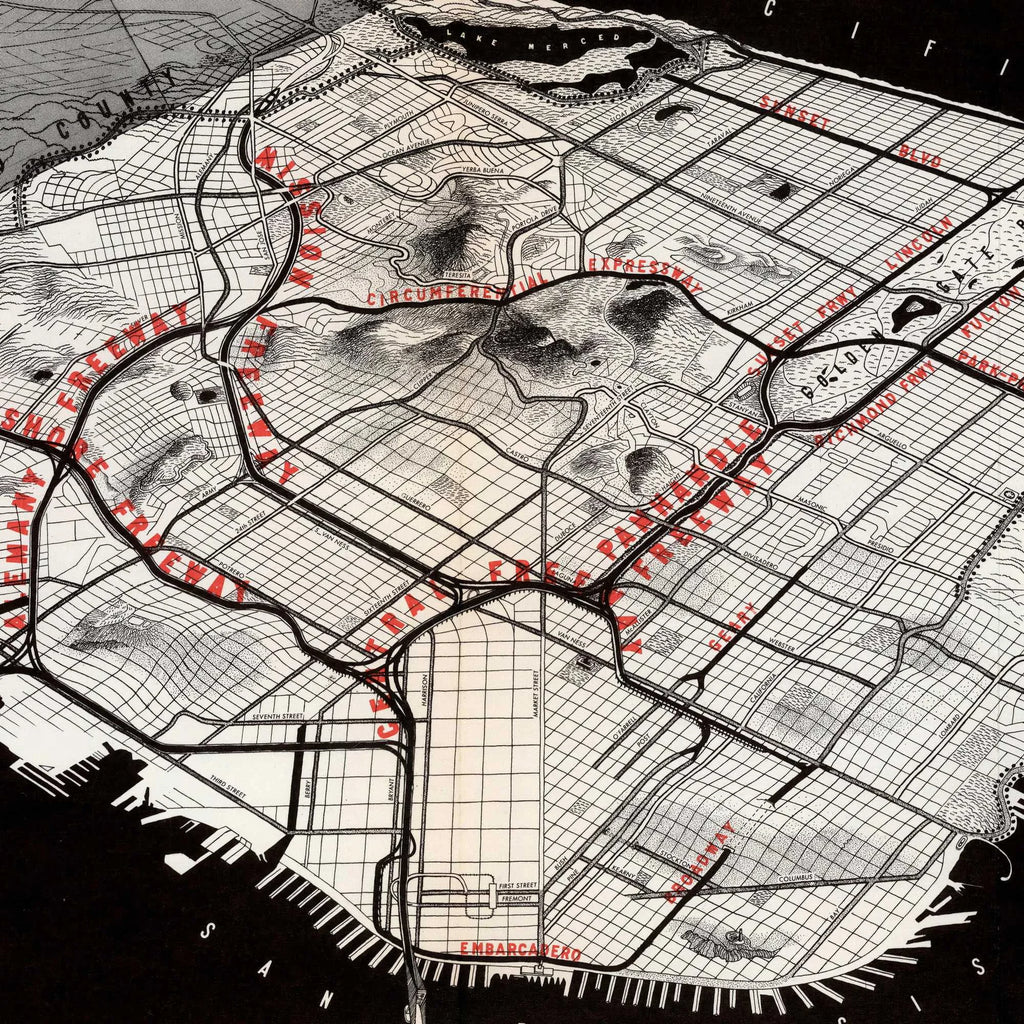 San Francisco Trafficways 1948 - Byplanlægning – billede 4