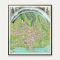 Panorama du Signal 1926 - Pictorial map - 65×75 cm – billede 1