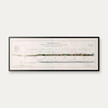 Alpine Profile 1895 - Bjergkort - 100×38 cm – billede 1