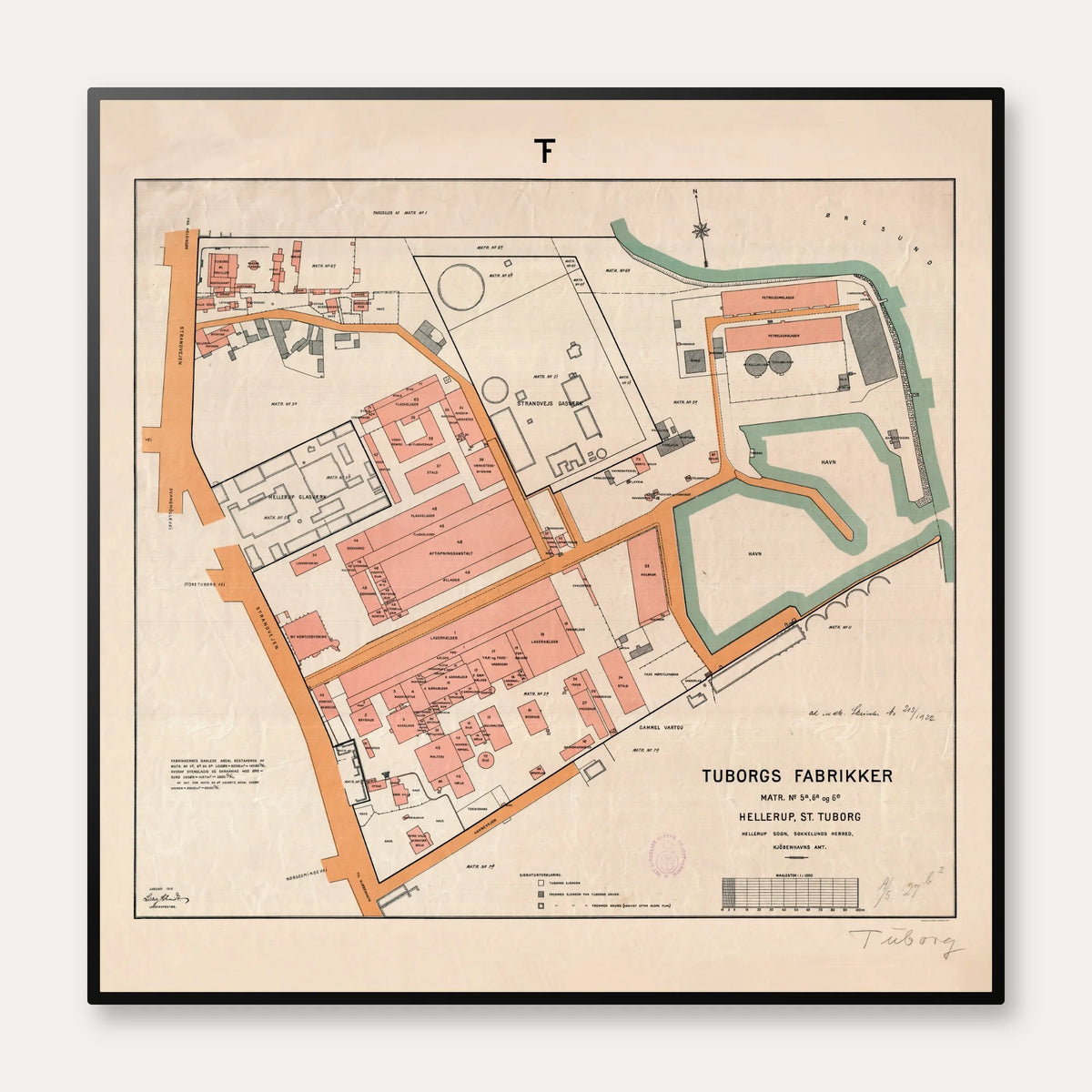 Tuborg Fabrikker 1919 - Industrikort – billede 1
