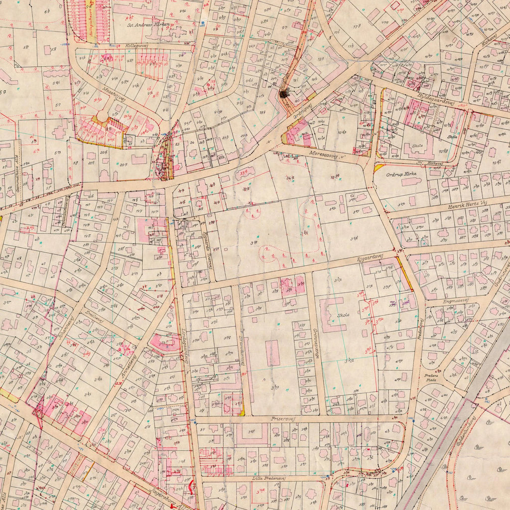 Charlottenlund Ordrup 1937 - Matrikelkort – billede 4