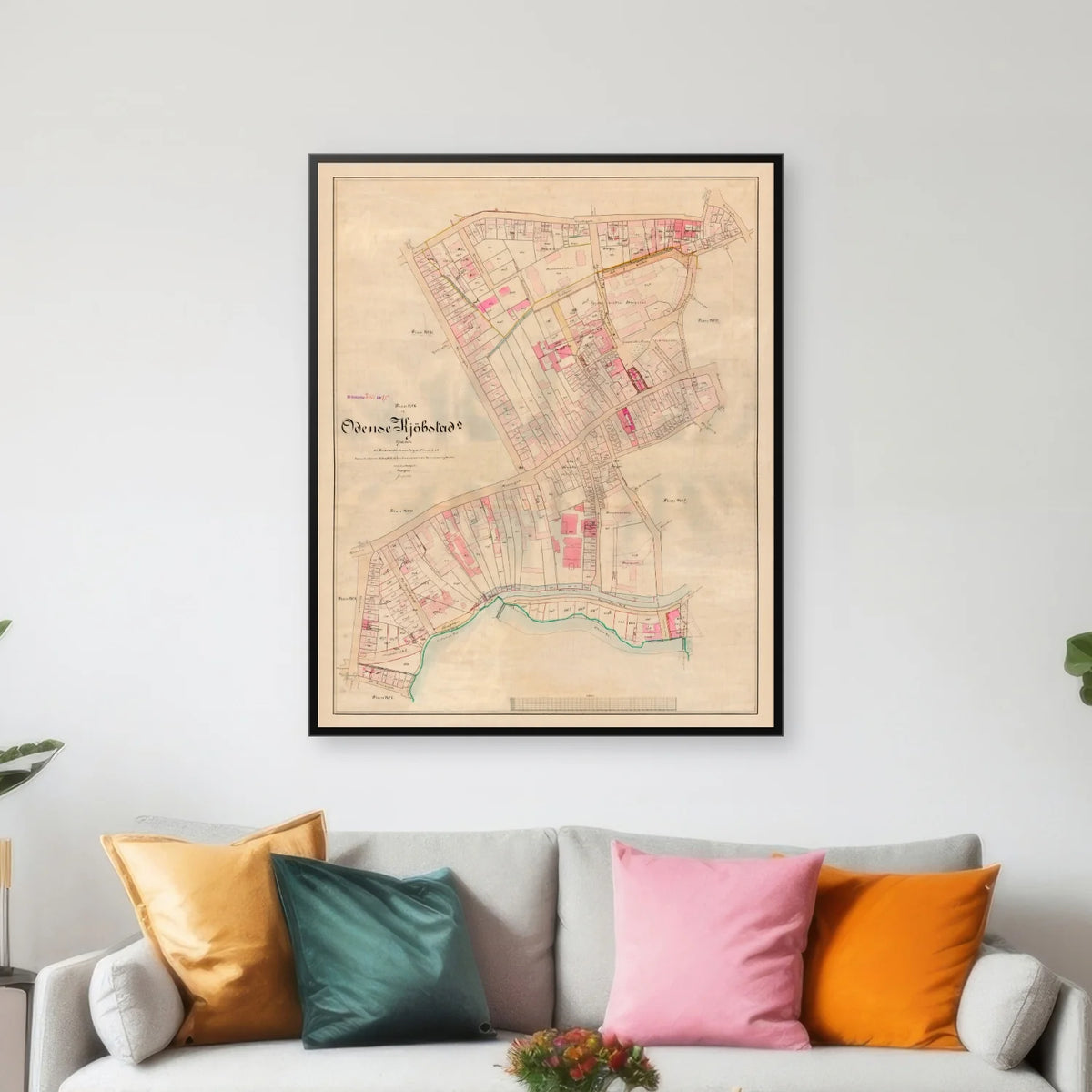 Odense Bygrunde 1915 - Matrikelkort - 57×70 cm – billede 3