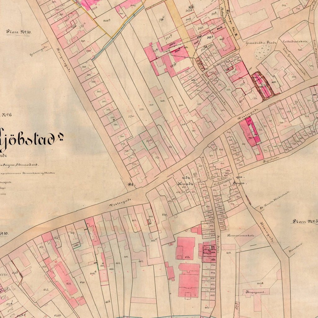 Odense Bygrunde 1915 - Matrikelkort - 57×70 cm – billede 4