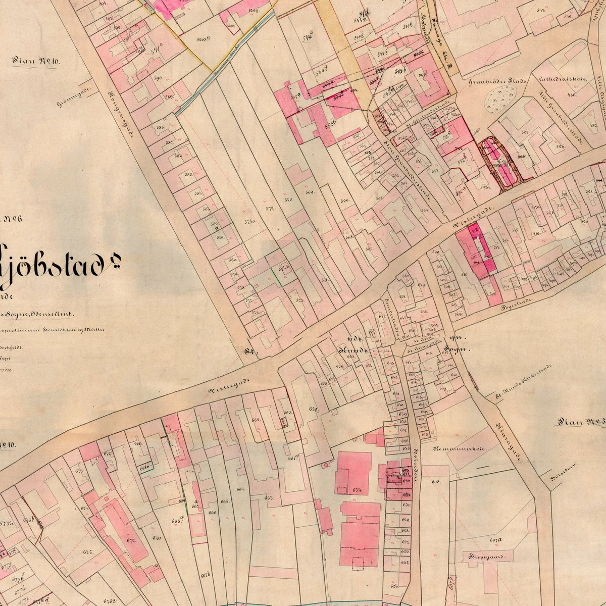 Odense Bygrunde 1915 - Matrikelkort - 57×70 cm – billede 4