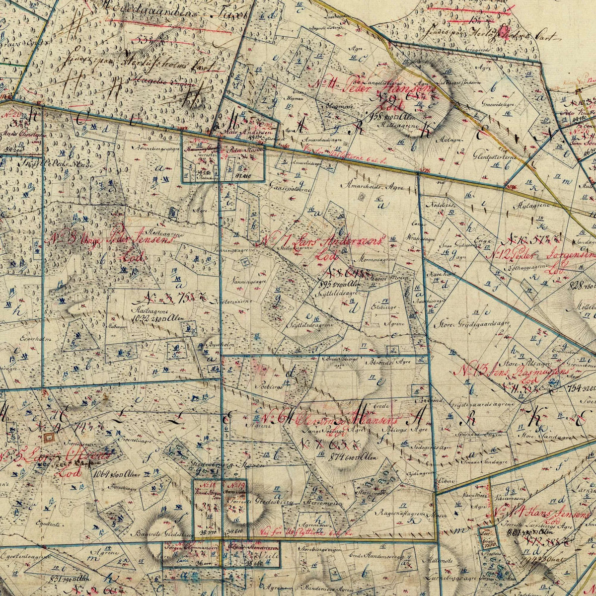 Lille Næstved 1862 - Matrikelkort – billede 4