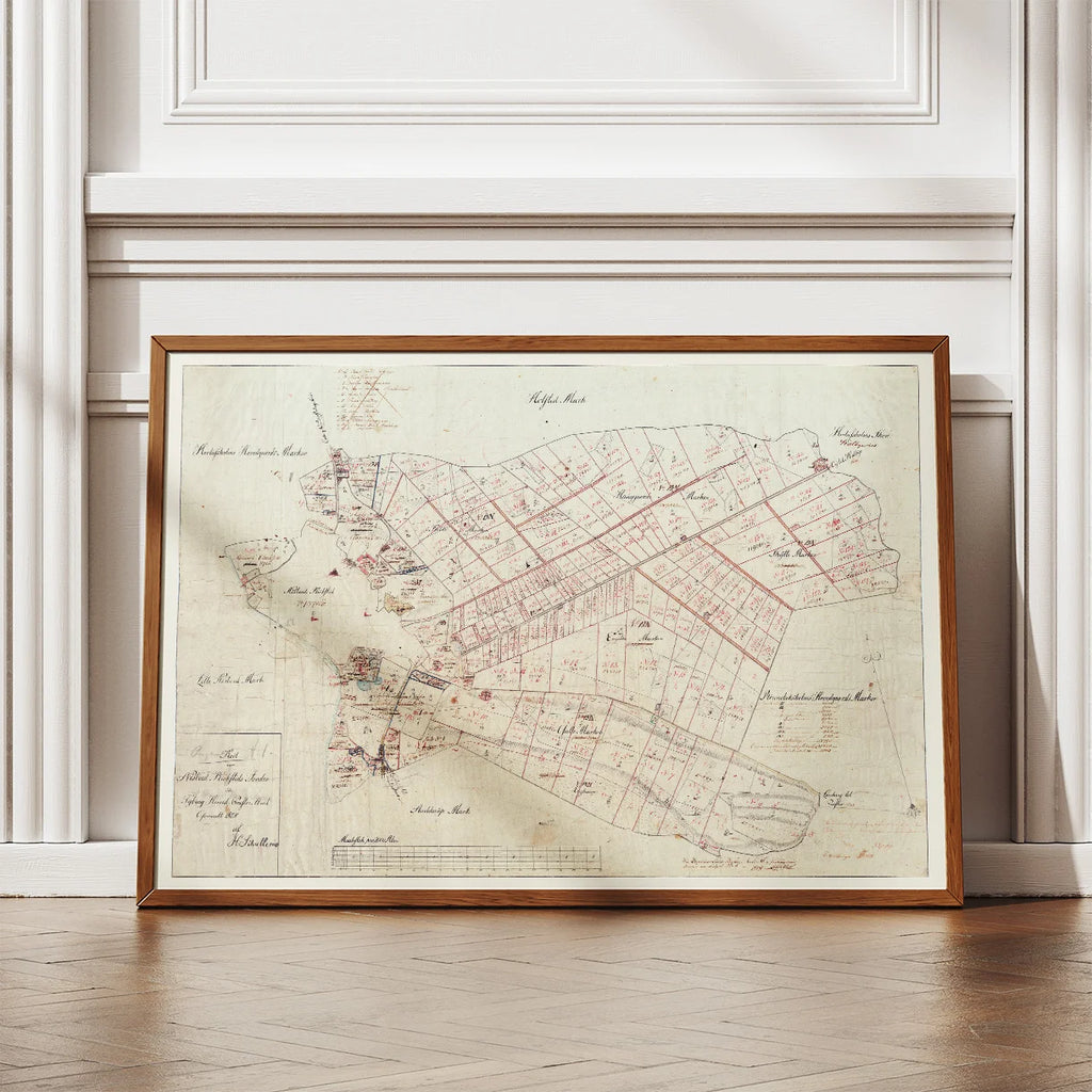 Næstved Markjorder 1859 - Matrikelkort – billede 2