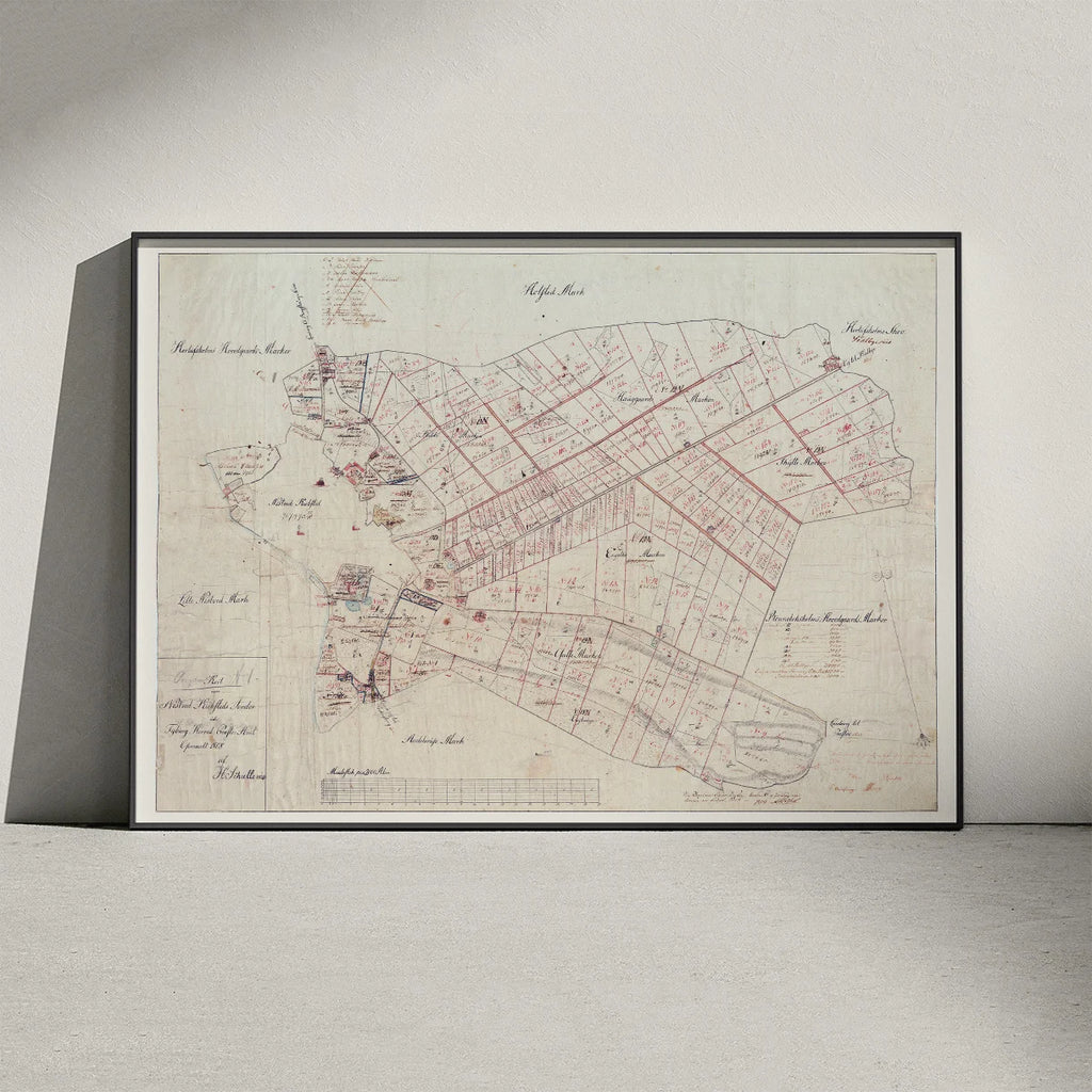 Næstved Markjorder 1859 - Matrikelkort – billede 3