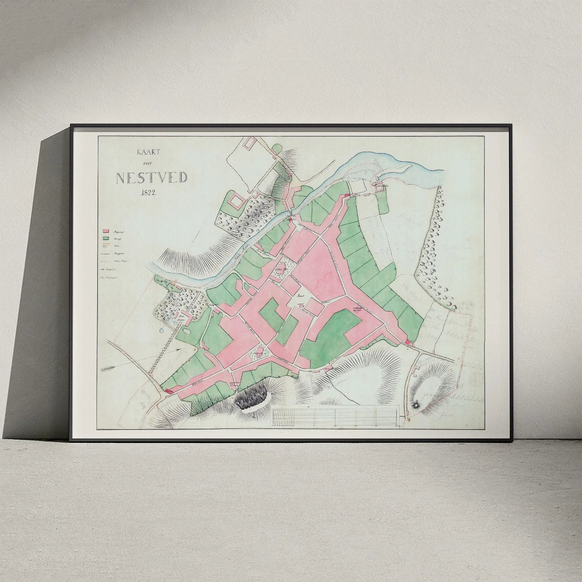 Næstved Konsumtionsgrænse 1860 - Bykort – billede 3