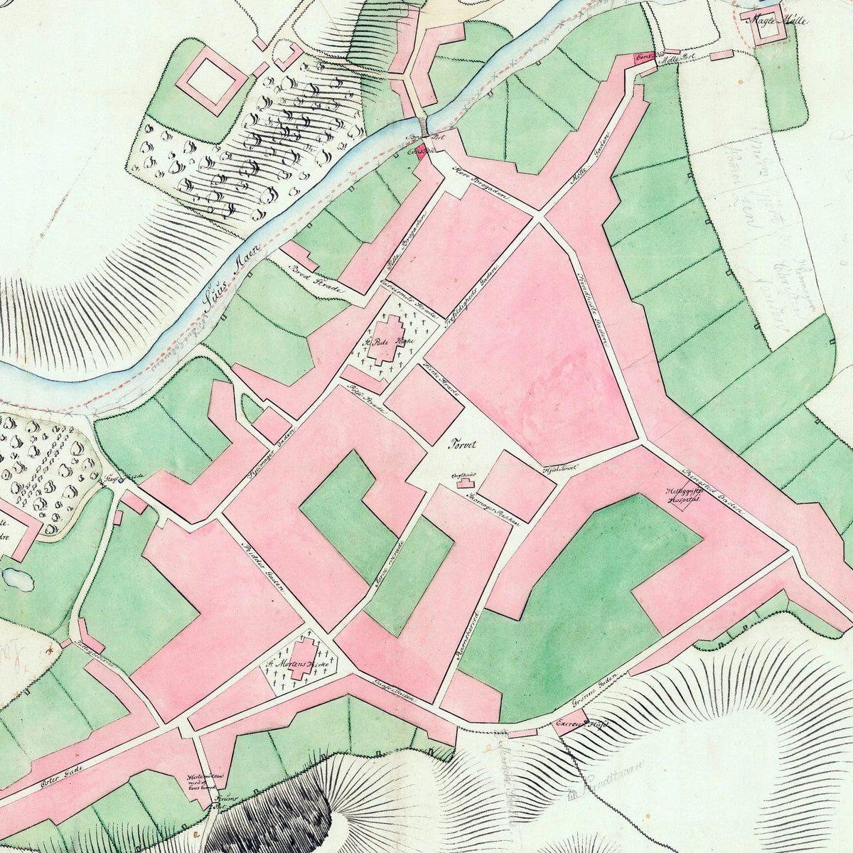 Næstved Konsumtionsgrænse 1860 - Bykort – billede 4