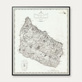 Bornholm 1807 - Kobberstik - 75×89 cm – billede 1