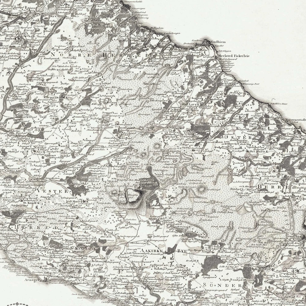 Bornholm 1807 - Kobberstik - 75×89 cm – billede 4