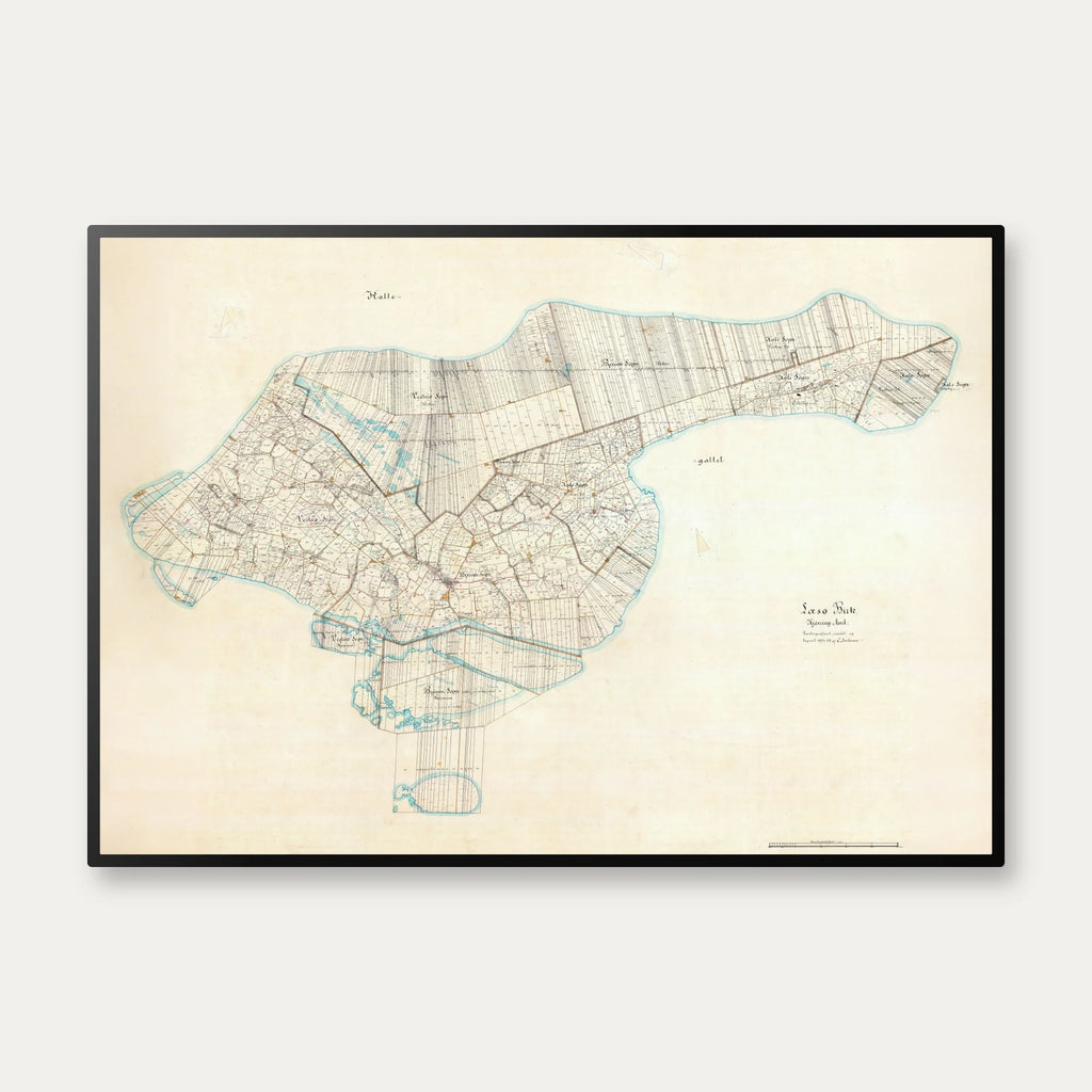 Læsø Herredskort 1895 - Landskabskort – billede 1