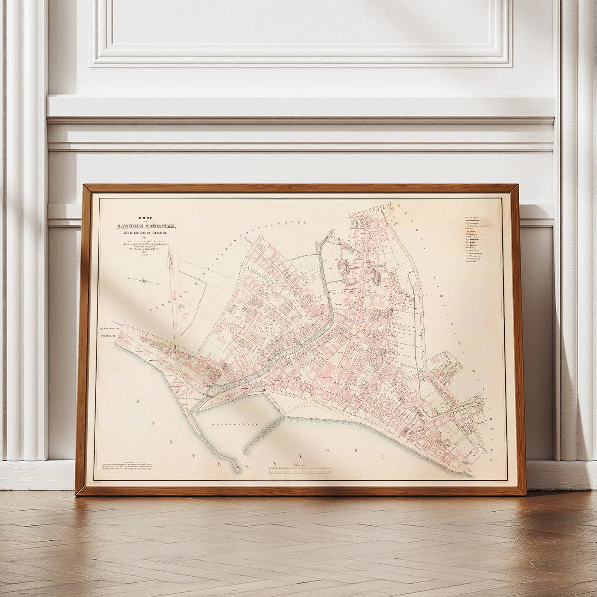 Aarhus Købstadskort 1920 - Bykort – billede 2