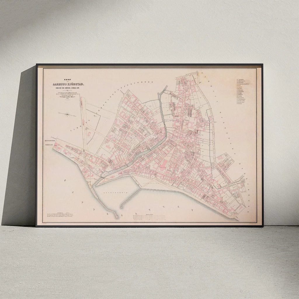 Aarhus Købstadskort 1920 - Bykort – billede 3
