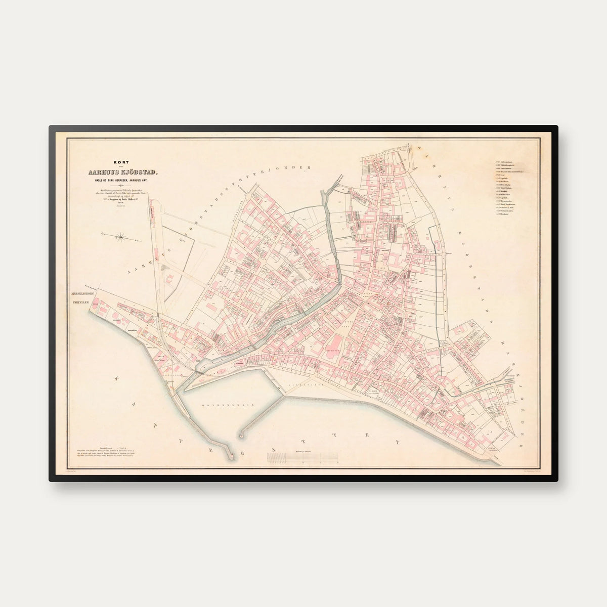 Aarhus Købstadskort 1920 - Bykort – billede 1