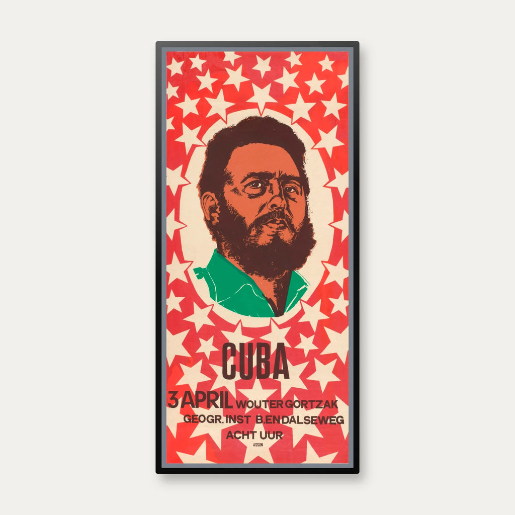 Cuba Castro 1968 - Politisk plakat - 40×85 cm – billede 1