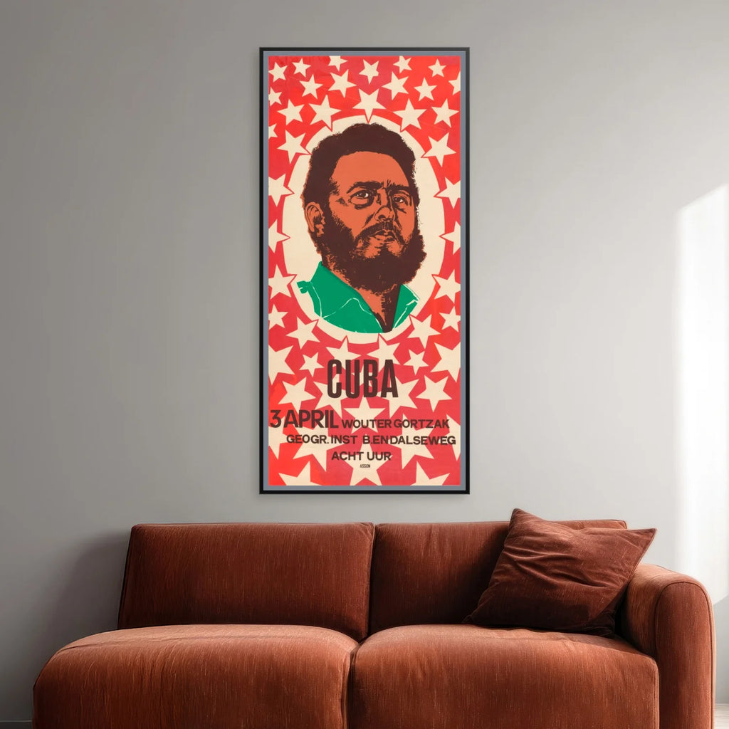 Cuba Castro 1968 - Politisk plakat - 40×85 cm – billede 2