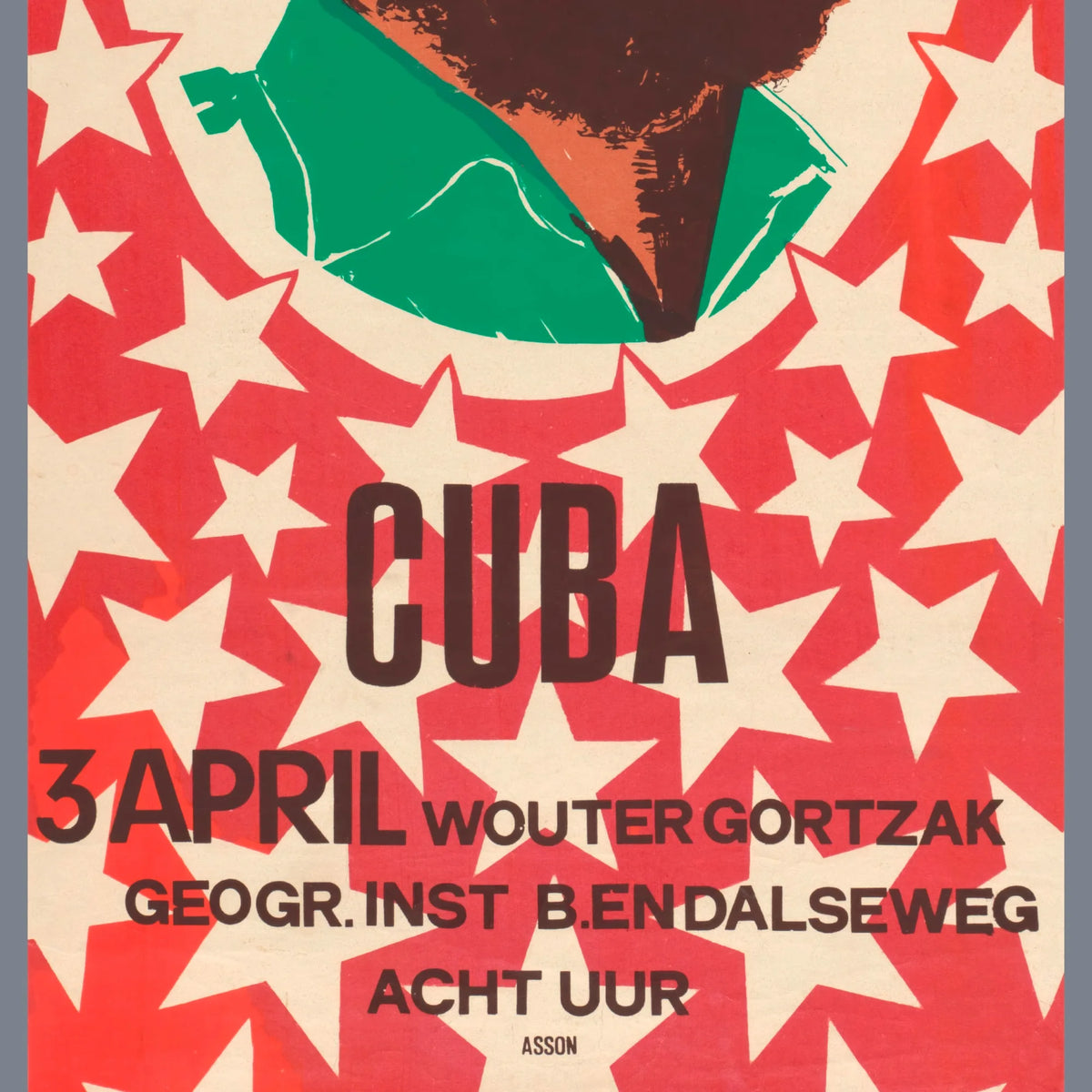 Cuba Castro 1968 - Politisk plakat - 40×85 cm – billede 4