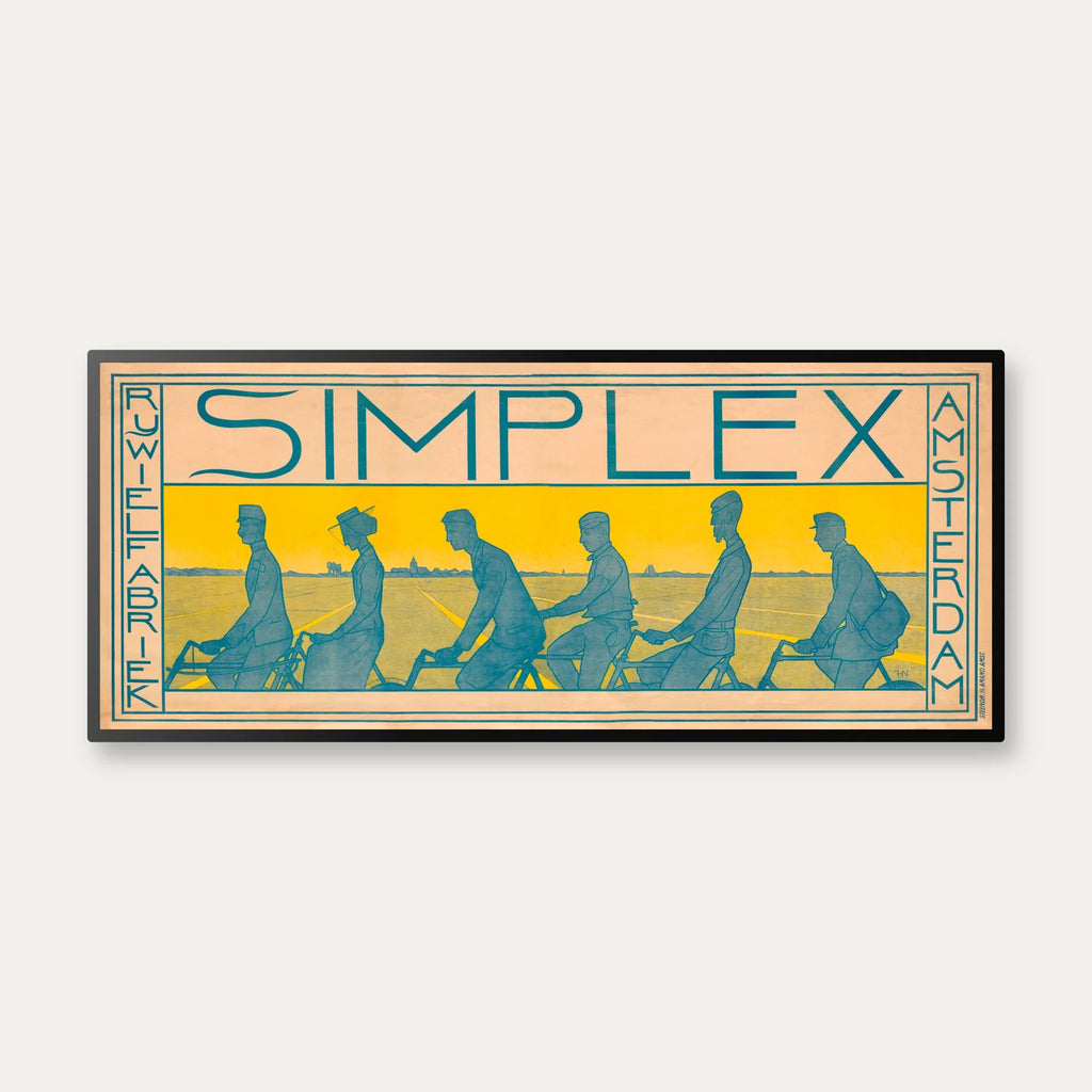 Simplex Bicycle 1897 - Reklameplakat - 70×30 cm – billede 1