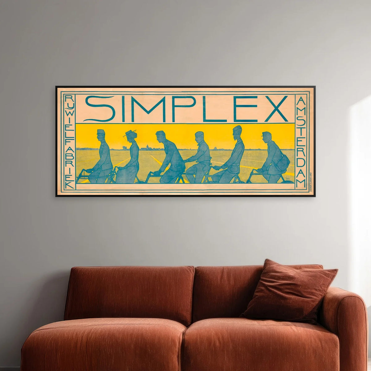 Simplex Bicycle 1897 - Reklameplakat - 70×30 cm – billede 2