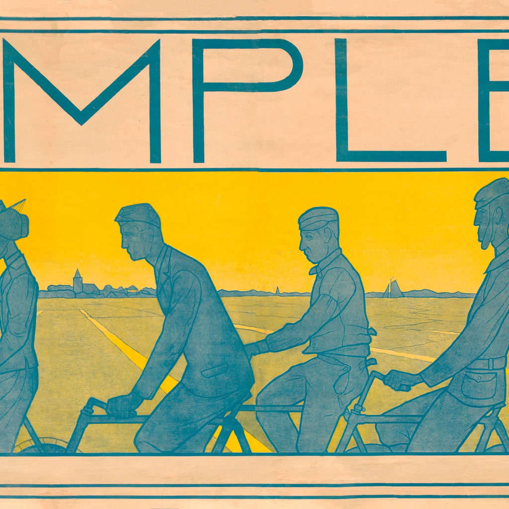 Simplex Bicycle 1897 - Reklameplakat - 70×30 cm – billede 4