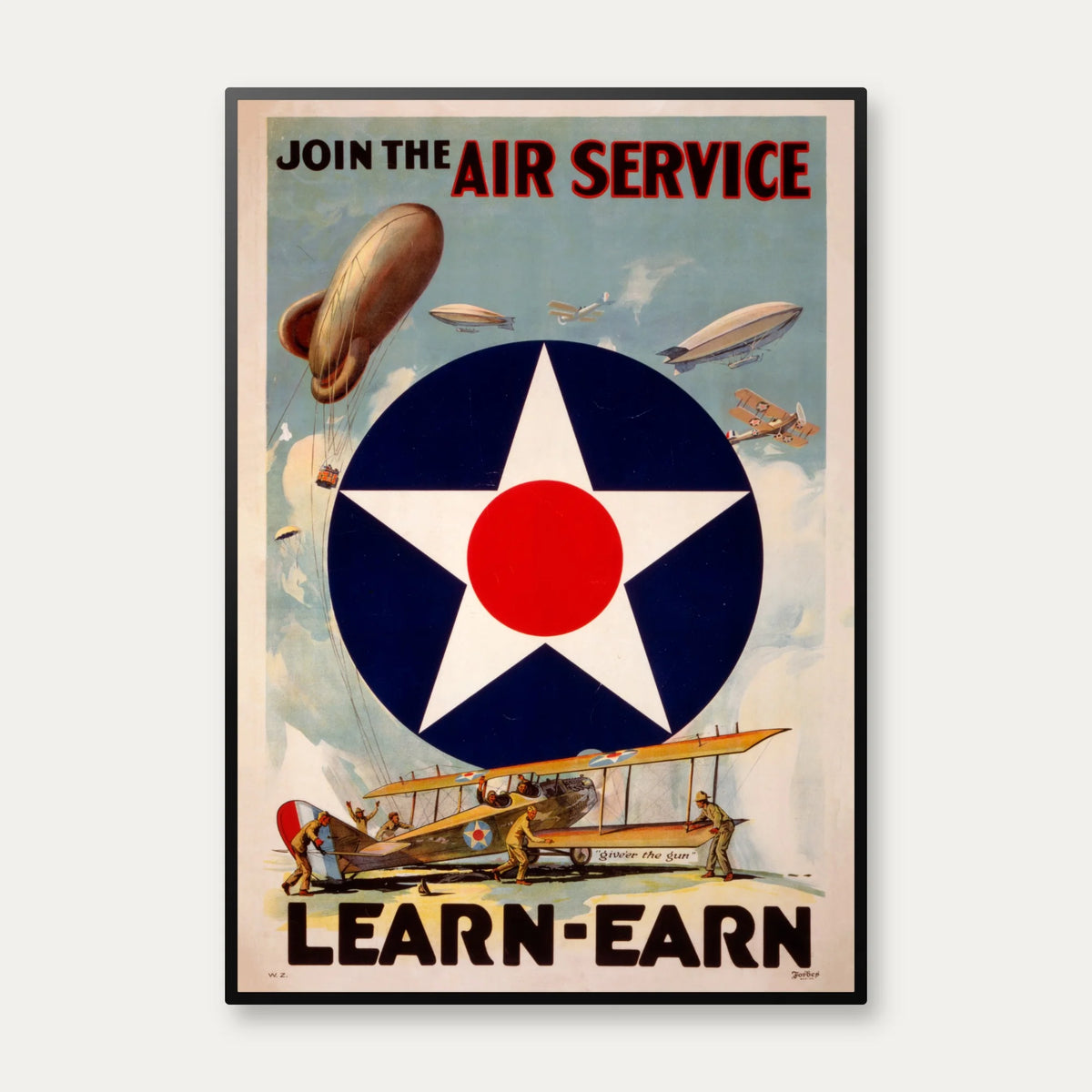 Join the Air Service 1917 - Militærplakat – billede 1