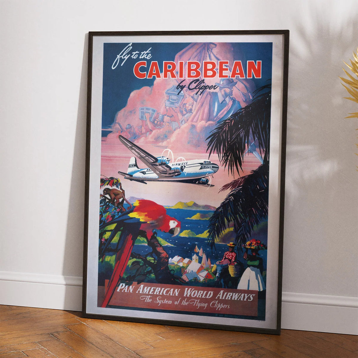 Fly to the Caribbean 1935 - Rejseplakat – billede 2