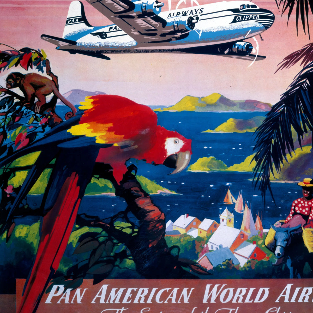 Fly to the Caribbean 1935 - Rejseplakat – billede 4