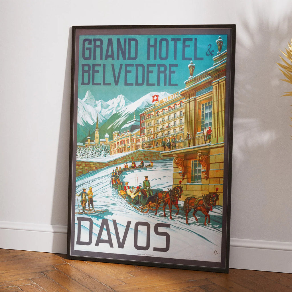 Grand Hotel Davos 1905 - Rejseplakat – billede 2