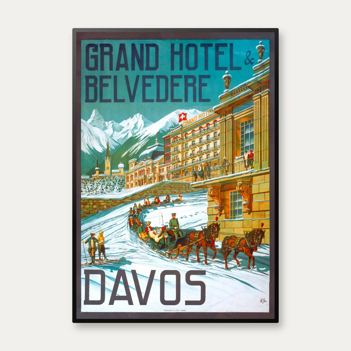 Grand Hotel Davos 1905 - Rejseplakat – billede 1