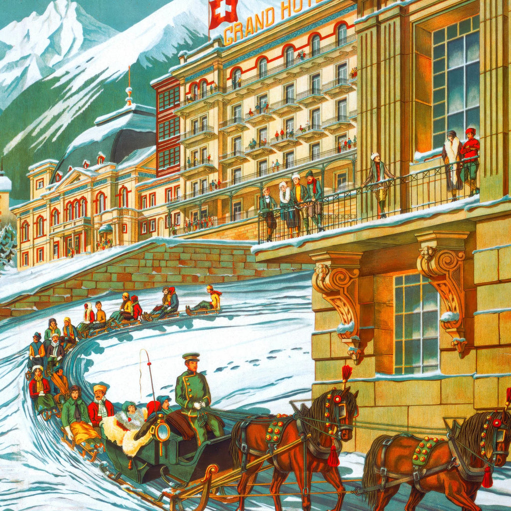 Grand Hotel Davos 1905 - Rejseplakat – billede 4