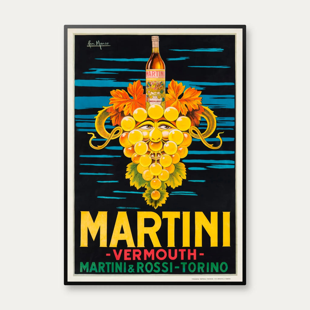 Martini Vermouth 1950 - Reklameplakat – billede 1