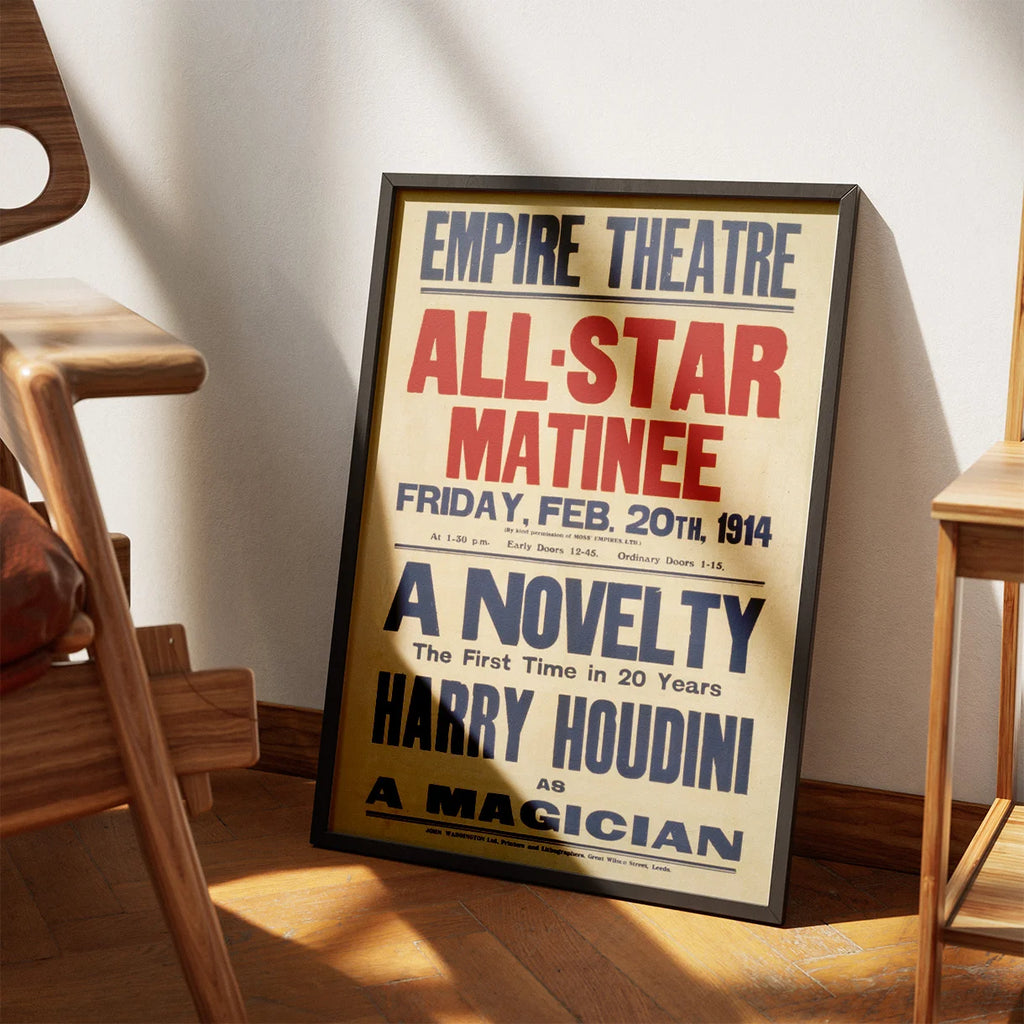 Harry Houdini 1914 - Teaterplakat – billede 3