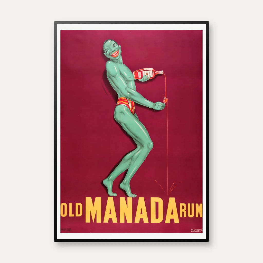 Manada Rum 1930 - Reklameplakat – billede 1