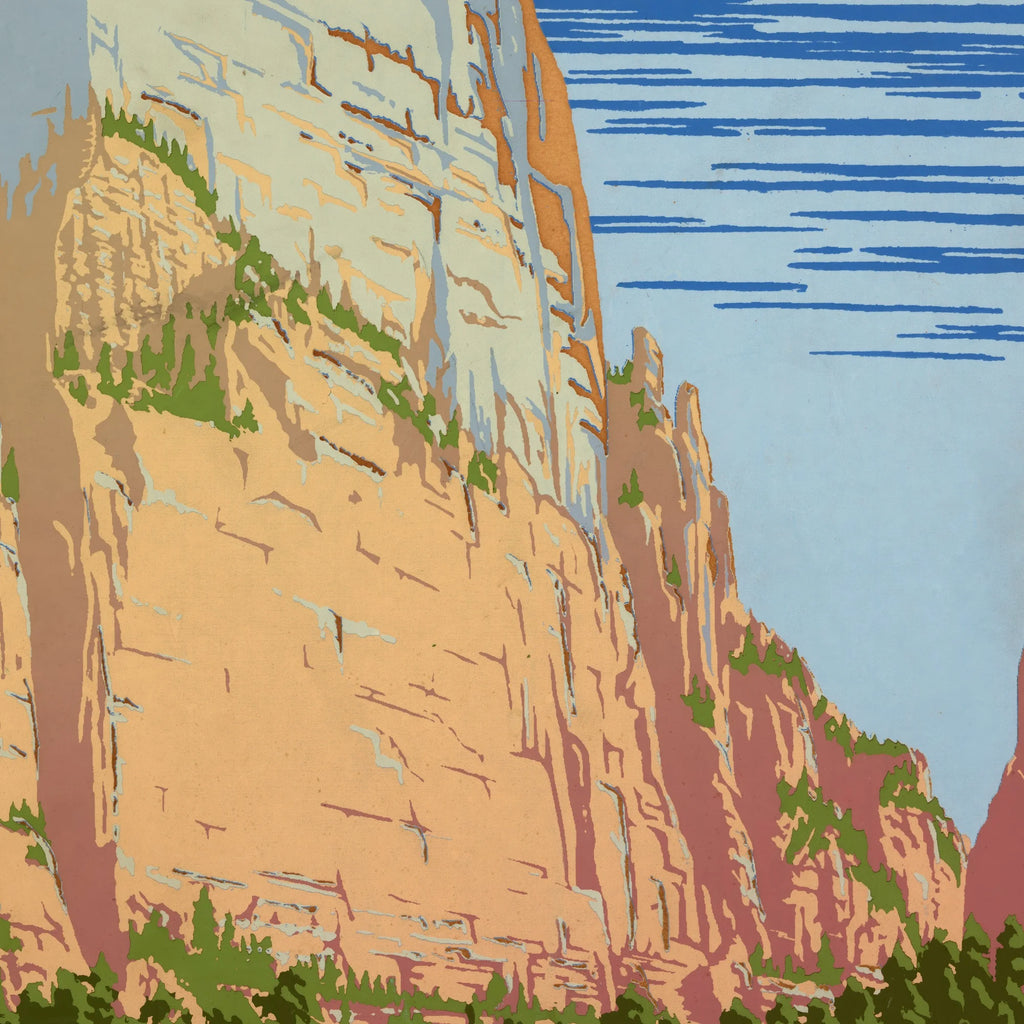 Zion National Park 1938 - Rejseplakat – billede 4