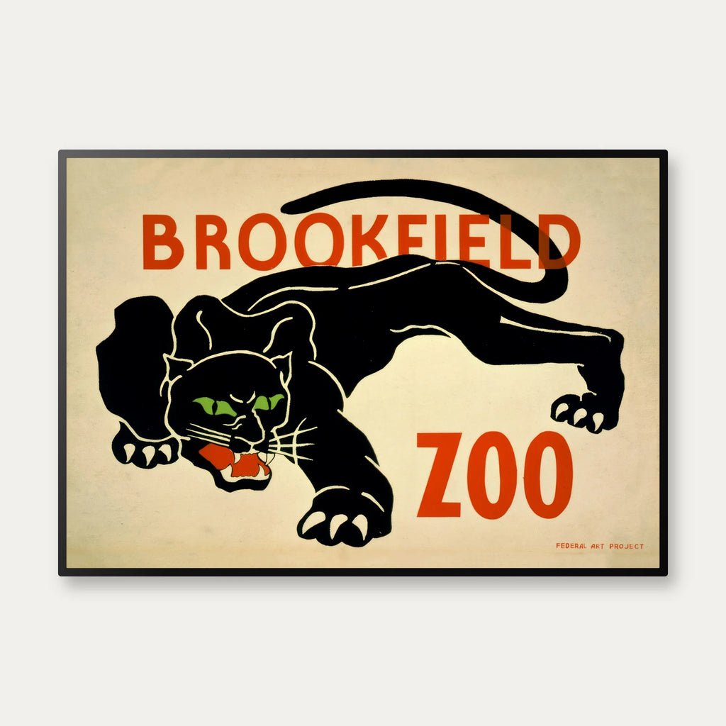 Brookfield Zoo 1936 - Dyreplakat – billede 1