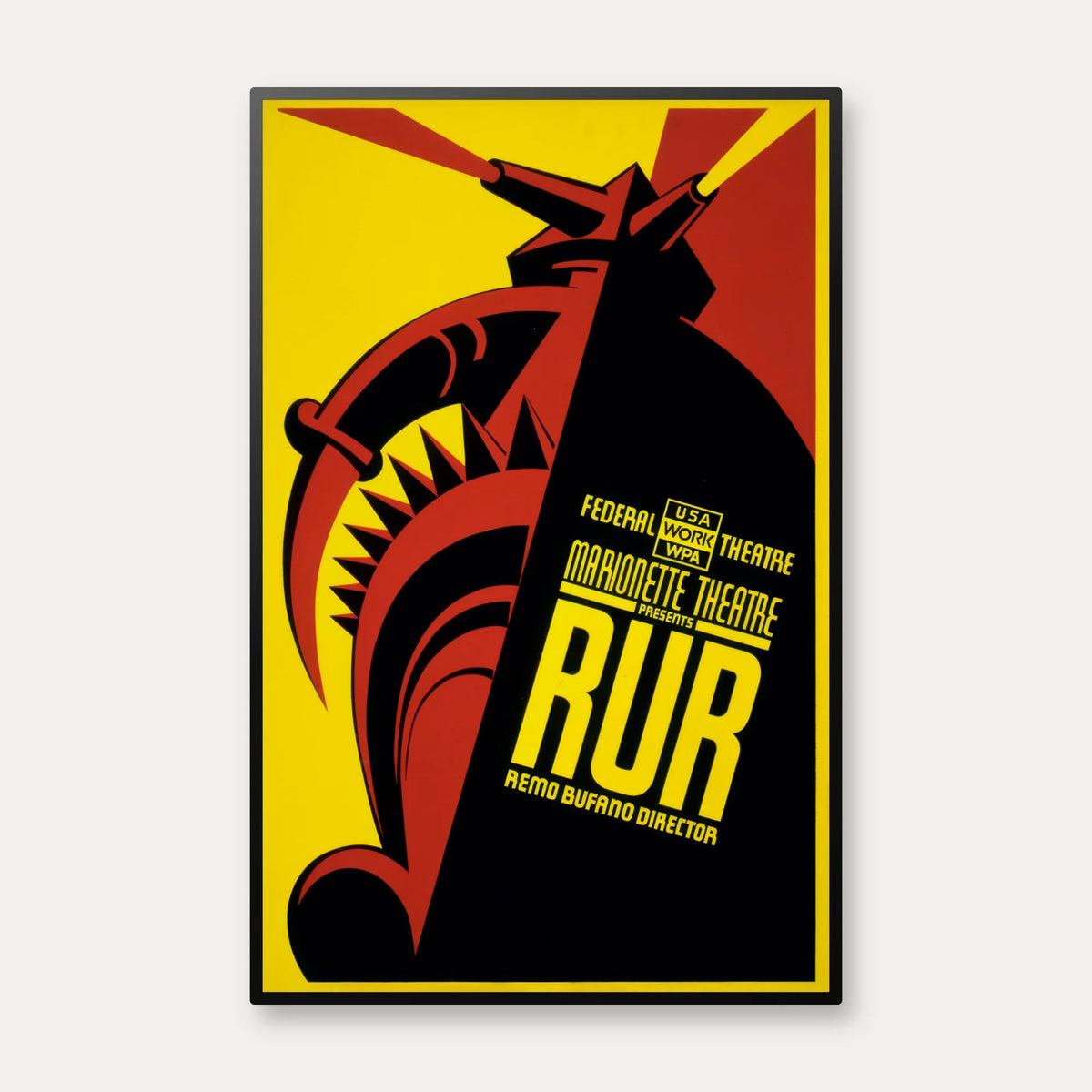 RUR Marionette Theatre 1936 - Teaterplakat – billede 1