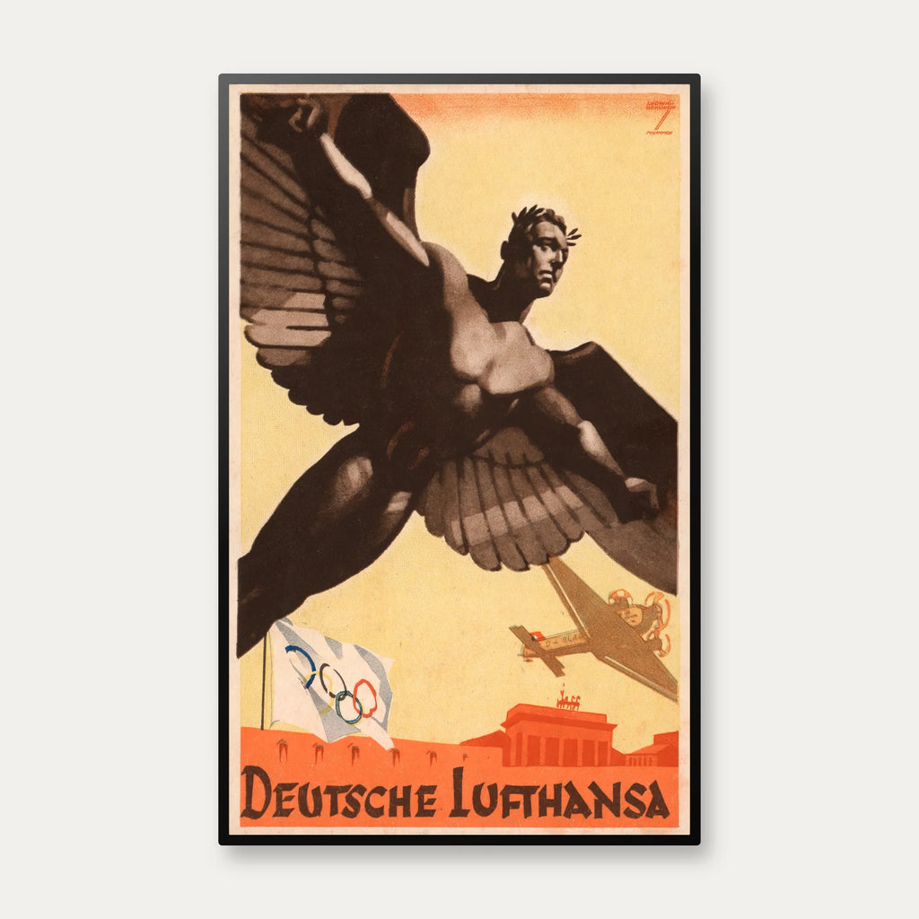 Deutsche Lufthansa 1936 - Reklameplakat - 43×70 cm – billede 1