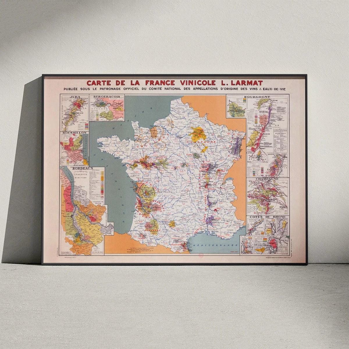 France Vinicole 1945 - Vinkort – billede 3